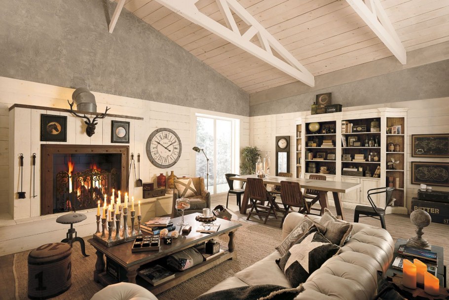 Шебби Шик с темной мебелью