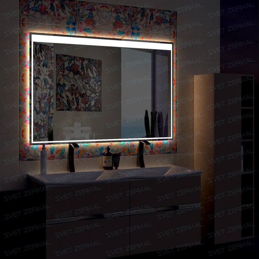 Зеркало Melina овальное 550 1000 с подсветкой