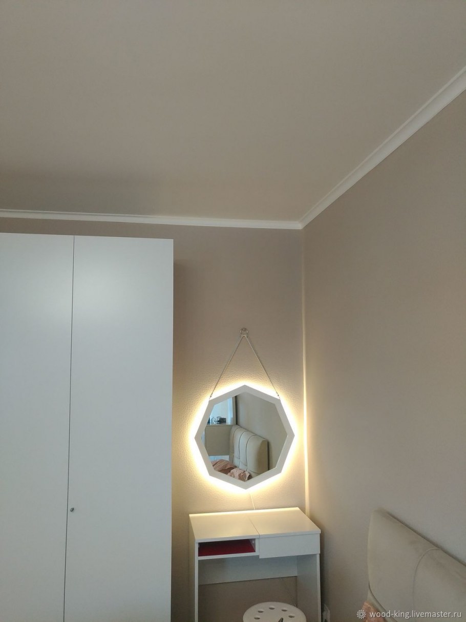 Зеркало октагон с подсветкой