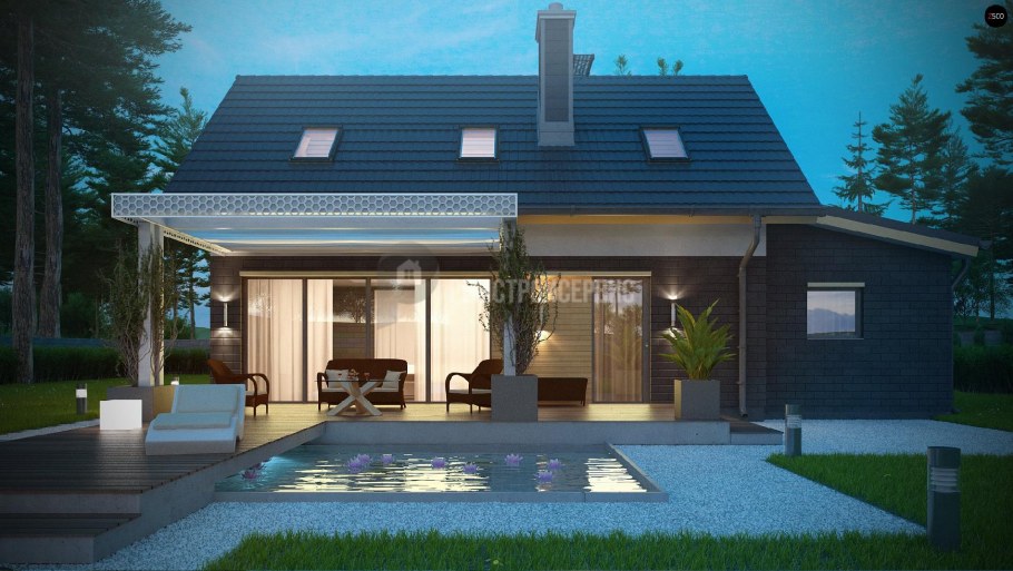 Терраса под крышей