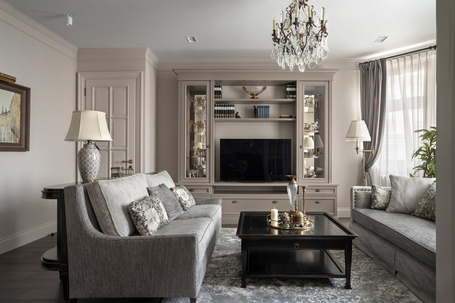 Кабинет Неоклассика яркий