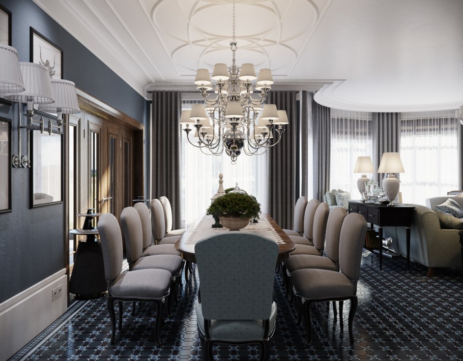 Интерьер отеля в стиле Неоклассика