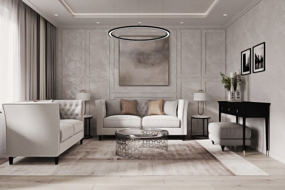 Коллаж интерьерный в стиле Неоклассика