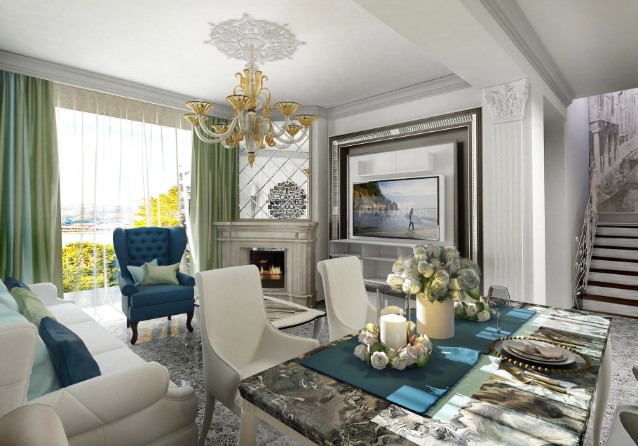 Гостиная Неоклассика Италия Кристофер Гай