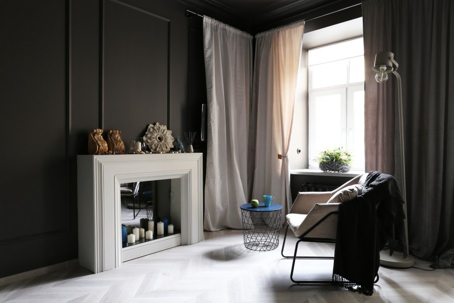 Спрятать кондиционер за шторами