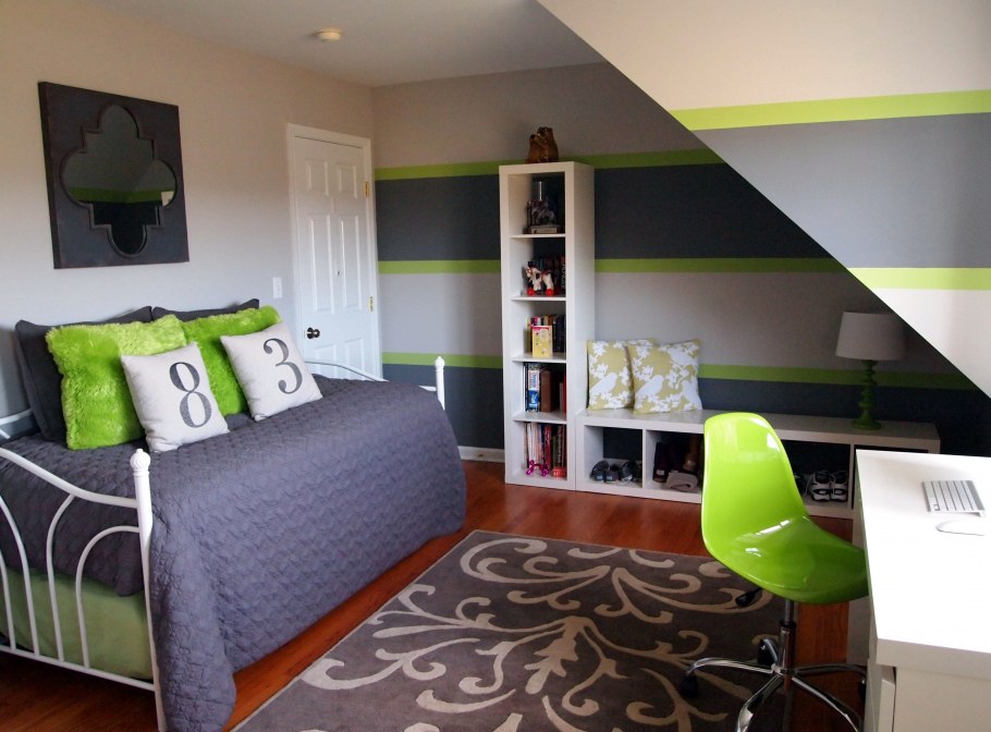 Зелёная комната для подростка