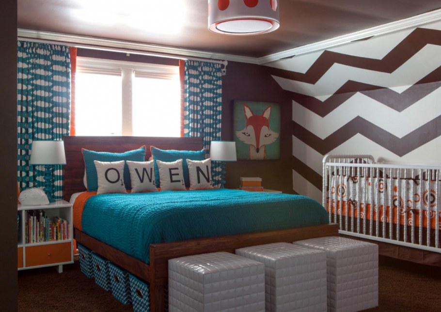 Зигзаг в интерьере детской