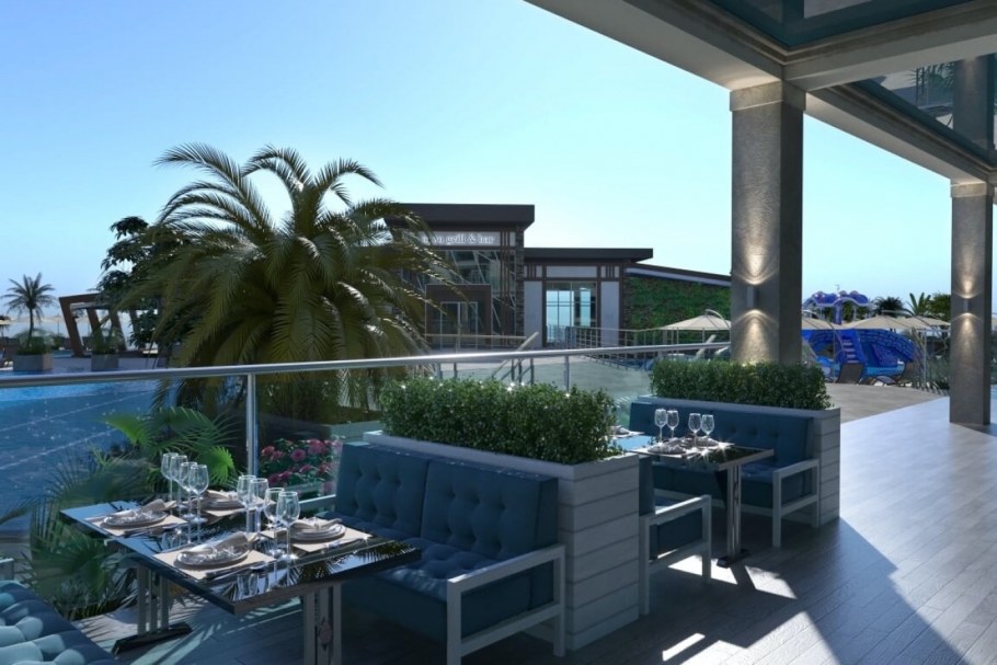 Панорама моря Лазурный берег