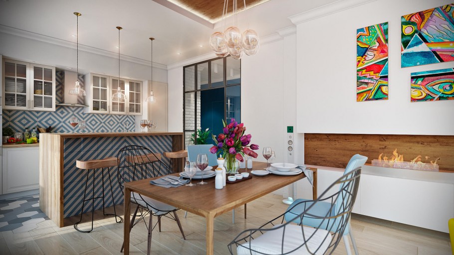 Дизайн комнаты для лазурного берега