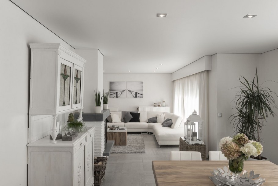 Матовый натяжной потолок в интерьере