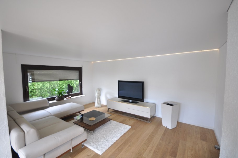 Матовый натяжной потолок в интерьере