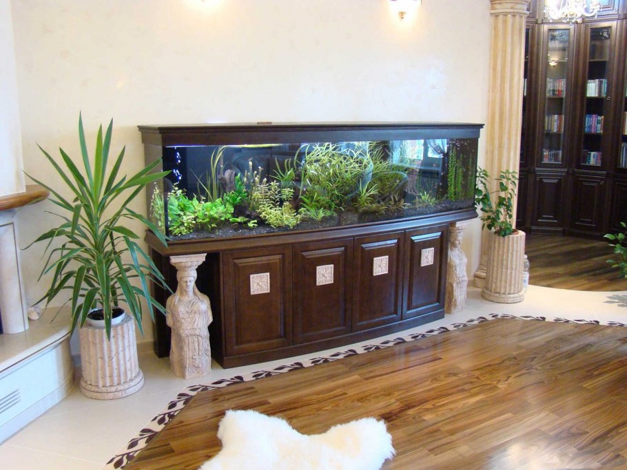 Большие аквариумы в квартире