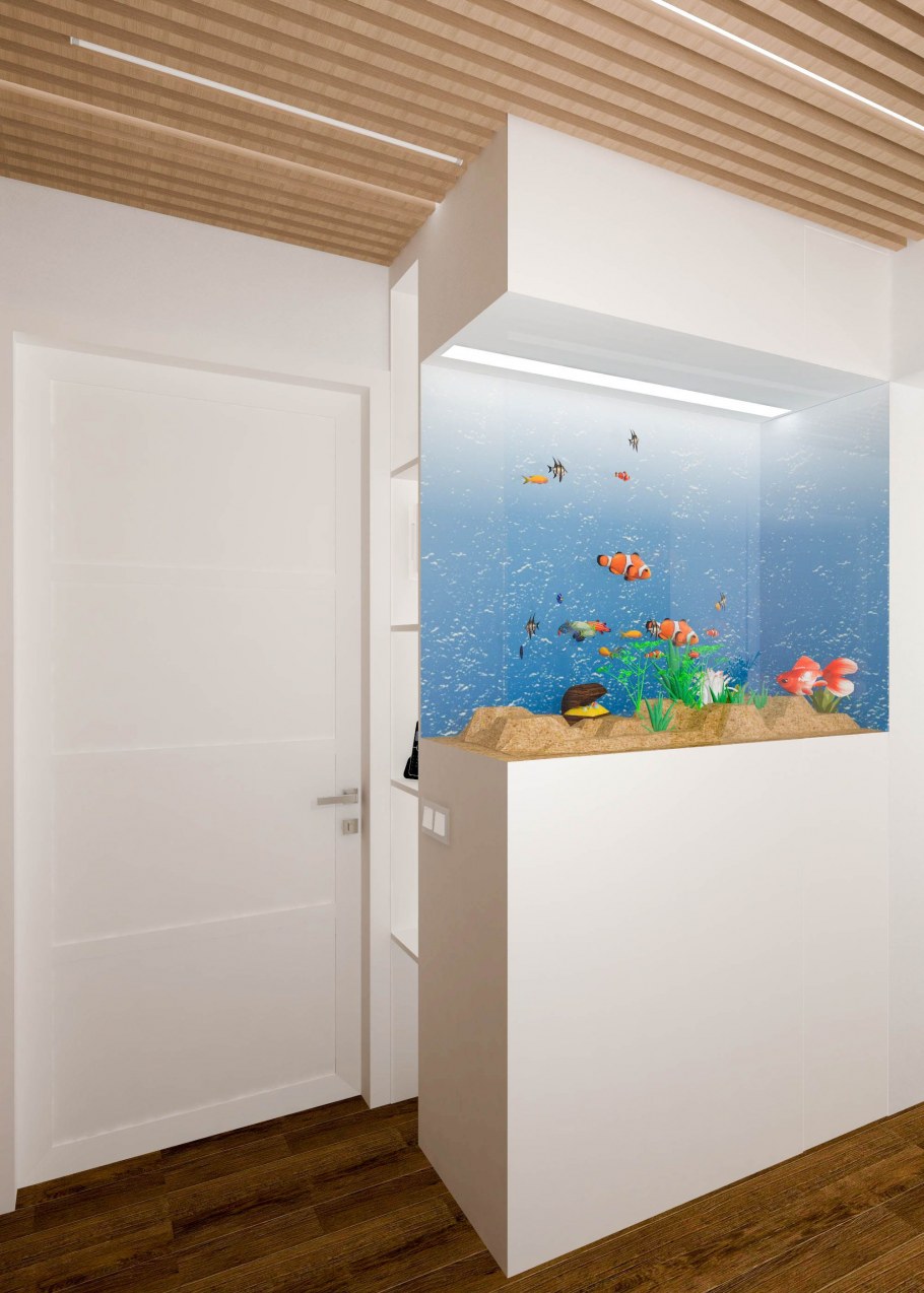 Аквариум в прихожей