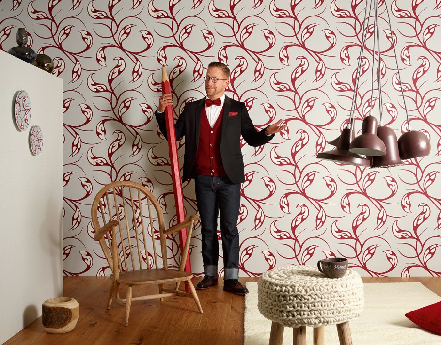 Интерьер в красных тонах