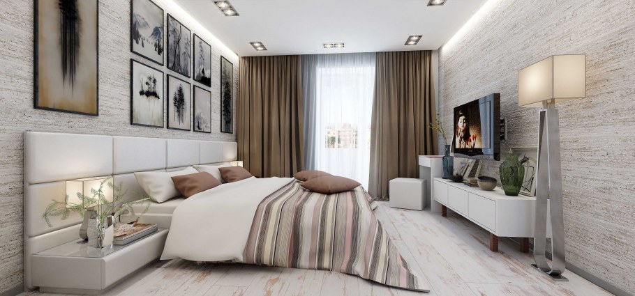 Проект спальни 16 кв.м