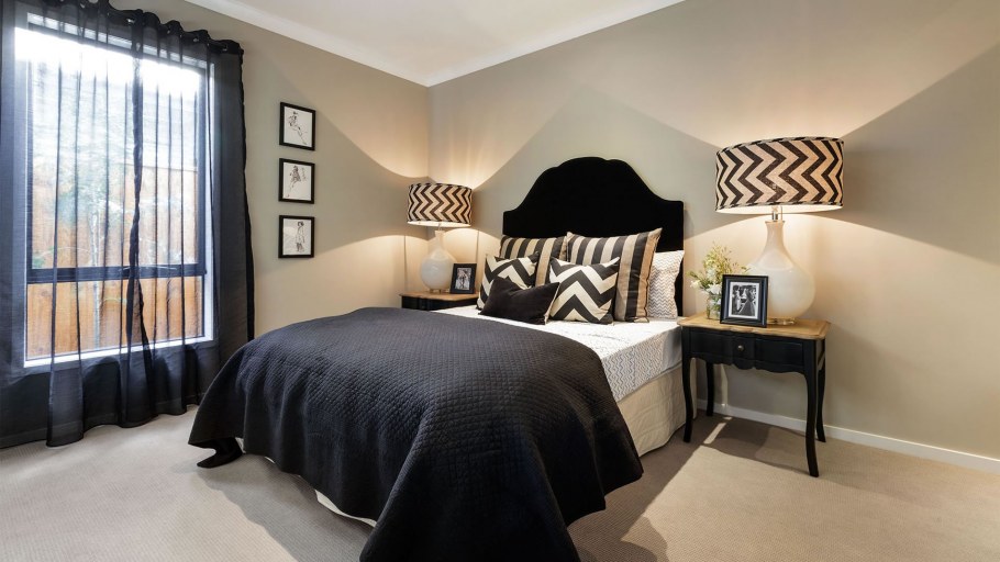 Коричневый цвет стен в интерьере