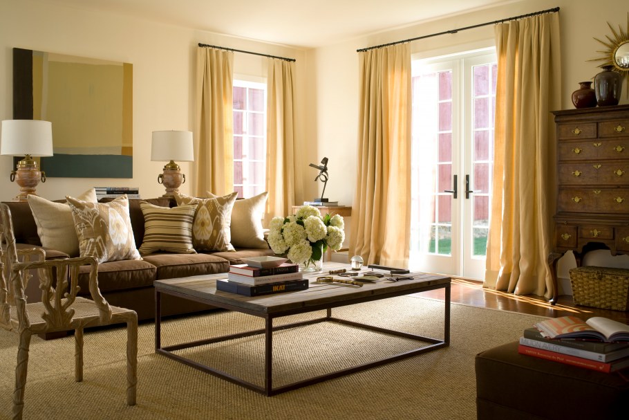 Бежевые стены в интерьере