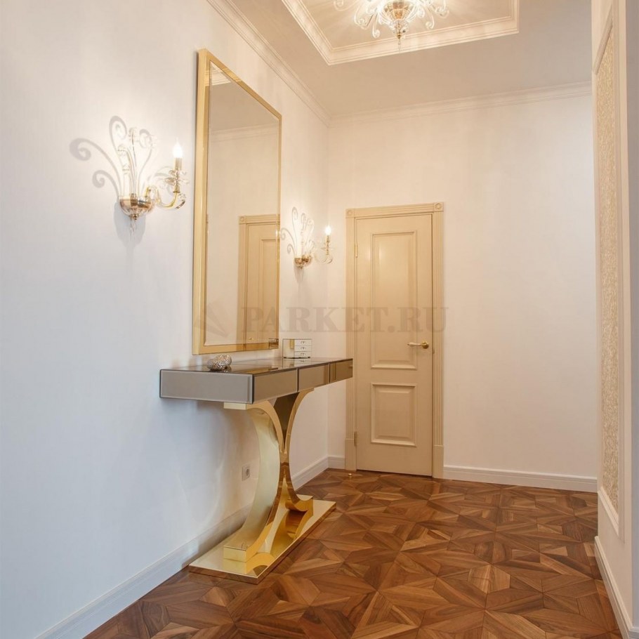 Модульный паркет в стильном интерьере