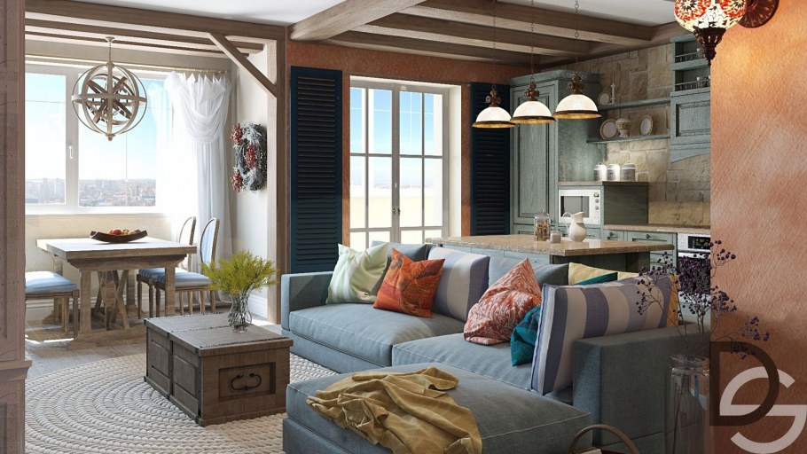 Средиземноморский стиль в интерьере квартиры