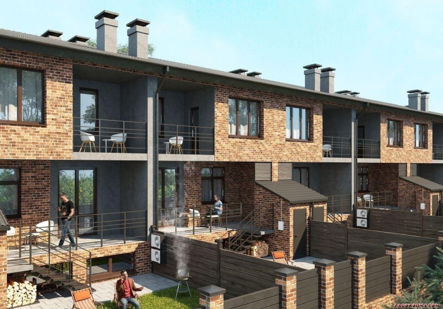 Интерьер двухэтажного таунхауса