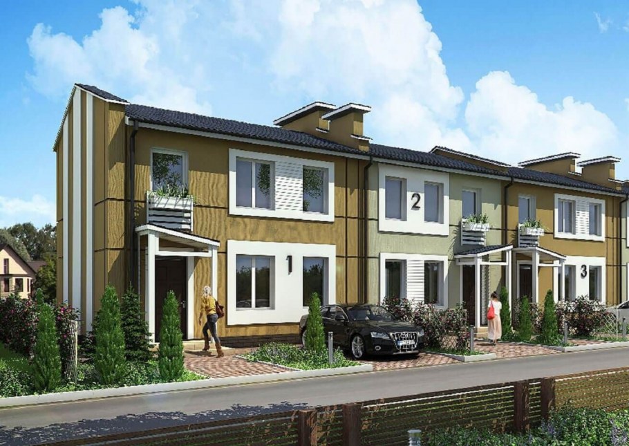 Одноэтажный таунхаус