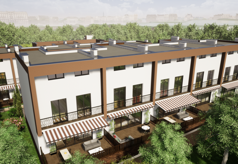 Стильный интерьер таунхауса