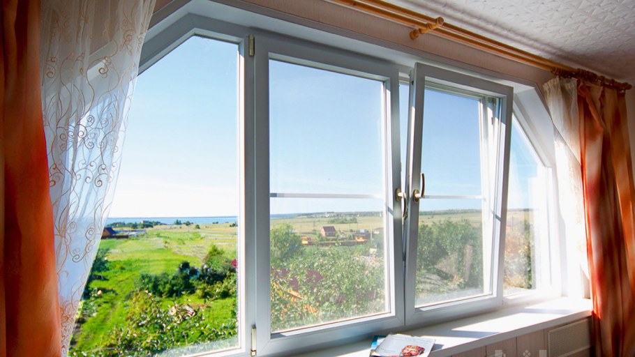 Большие панорамные пластиковые окна