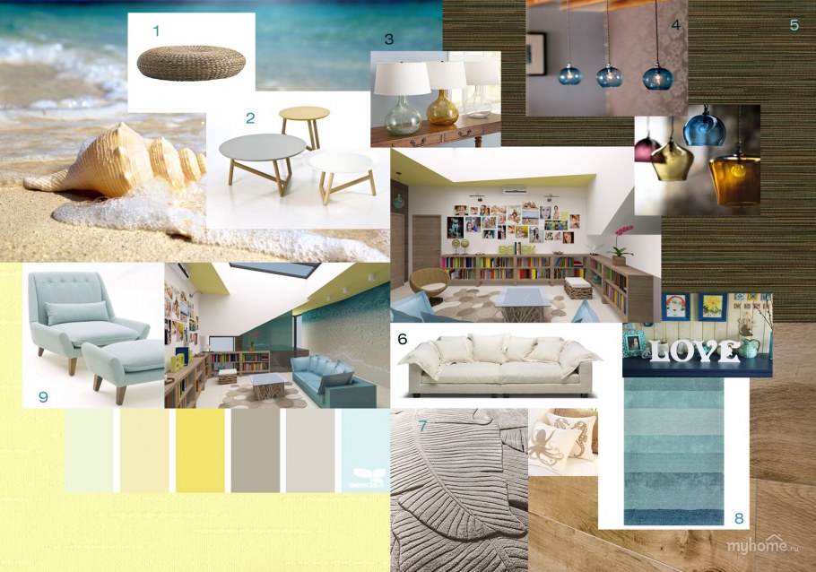 Мудборд в стиле лофт