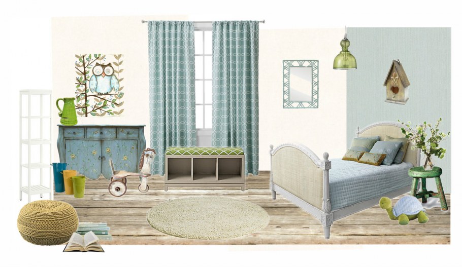 Коллаж мебели в эко стиле