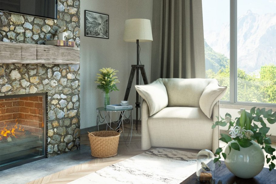 Гостиная в усадебном стиле