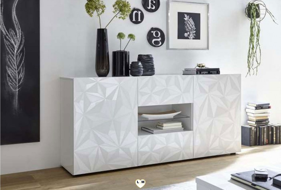 Комод 150 см Fever ком1w2d1s/9/15 белый глянец,BRW