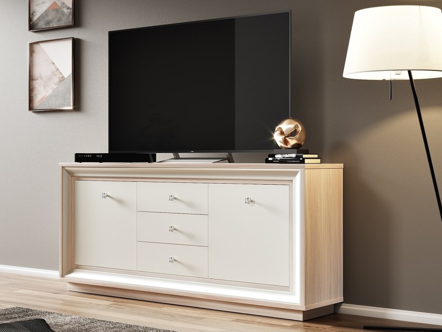 Комод Нексус белый глянец