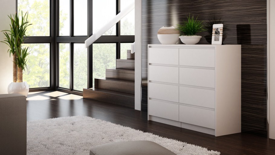 Комод Марвин 12 блек глянец