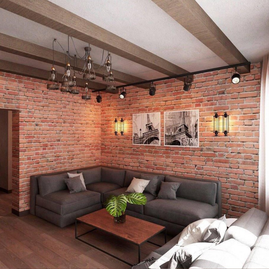 Кухня-гостиная в стиле лаунж