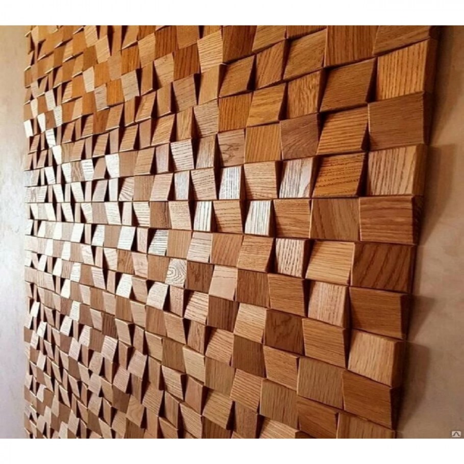 Деревянная мозаика для стен