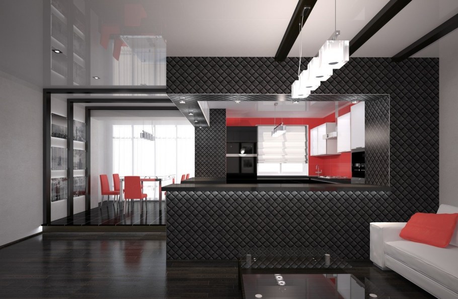 Шторы в стиле Минимализм в гостиной