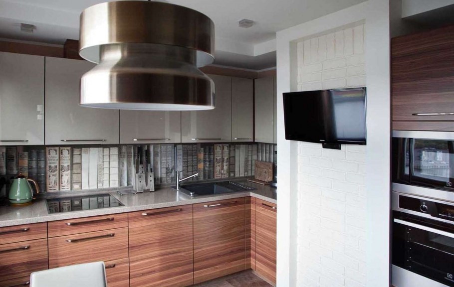 Современные кухни с воздуховодом