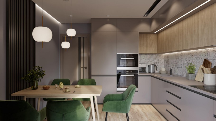 Интерьер кухни бюджетный вариант