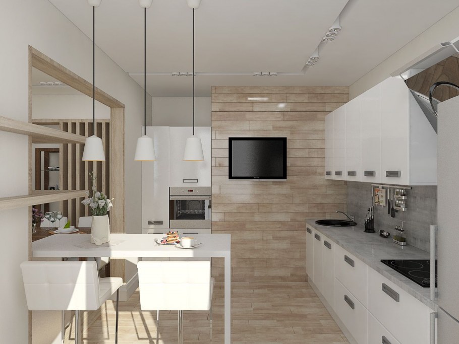 Кухня с эркером п44т Лорето