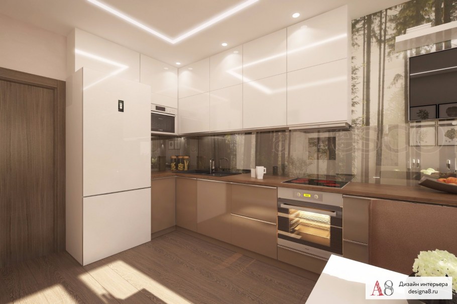 Кухня в трешке п44т