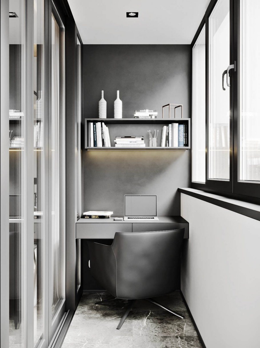 Балкон в стиле Сканди