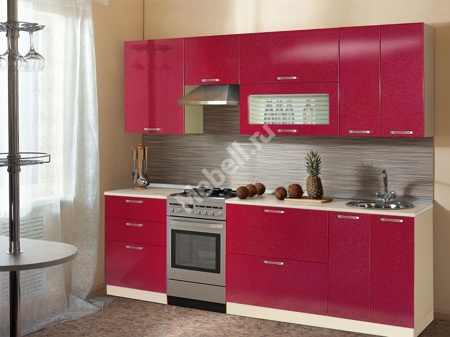 Кухня Шанталь 2 Рубин металлик