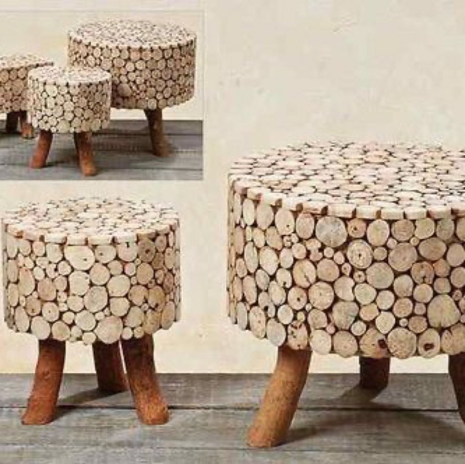 Отделка стен деревянными спилами