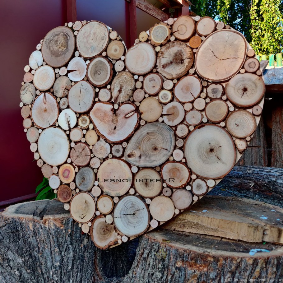 Спилы дерева для декора