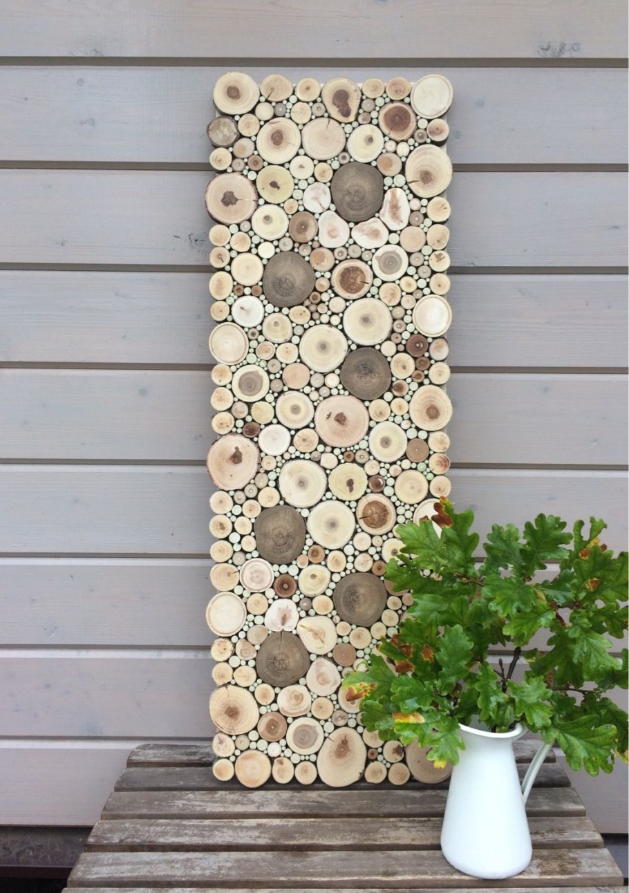 Стена из поленьев