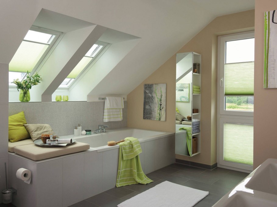 Ванная на мансарде