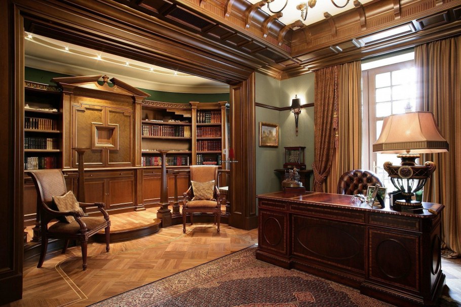 Кабинет в староанглийском стиле
