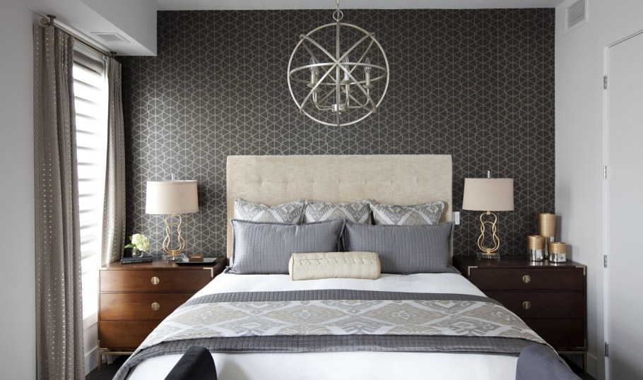 Геометрический декор стен