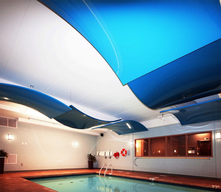 Натяжной потолок со светодиодной подсветкой