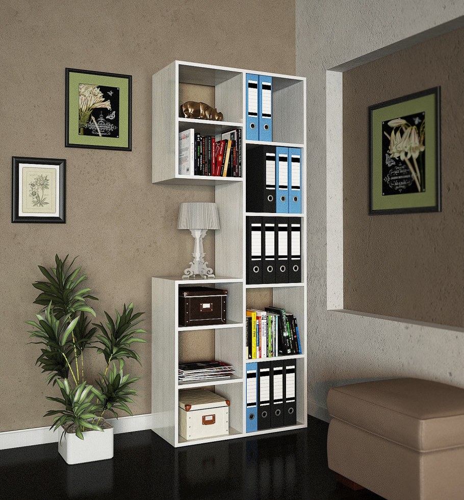 Стеллаж Рикс-2 белый